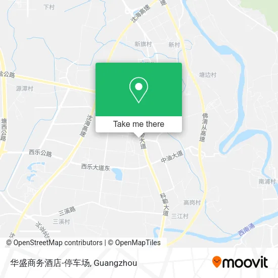 华盛商务酒店-停车场 map