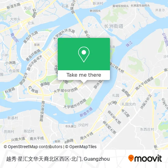越秀·星汇文华天裔北区西区-北门 map