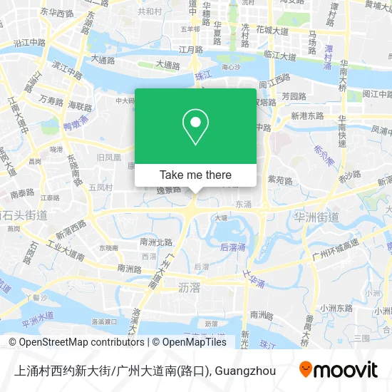 上涌村西约新大街/广州大道南(路口) map