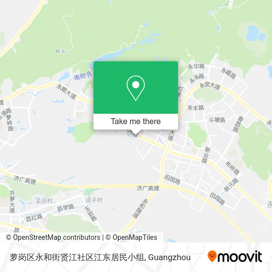 萝岗区永和街贤江社区江东居民小组 map