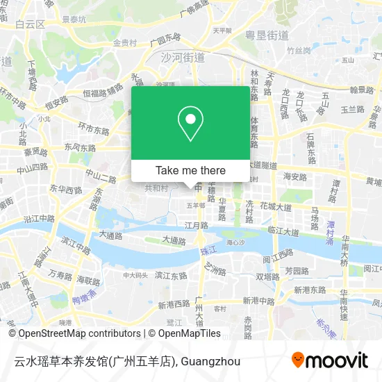 云水瑶草本养发馆(广州五羊店) map