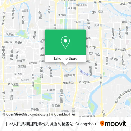 中华人民共和国南海出入境边防检查站 map