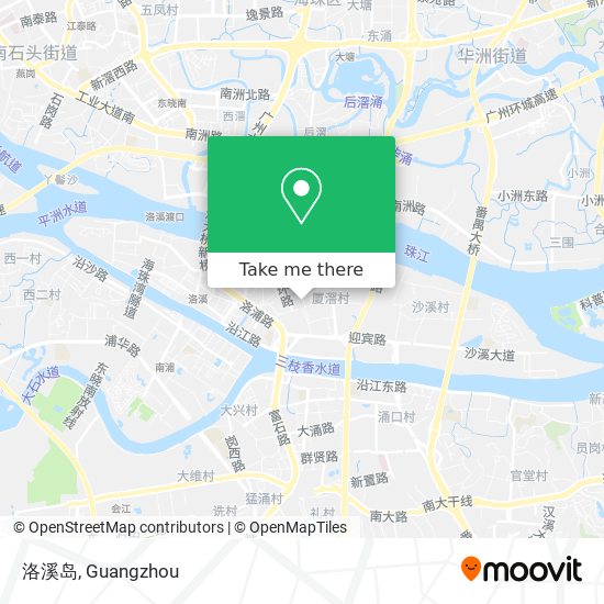 洛溪岛 map