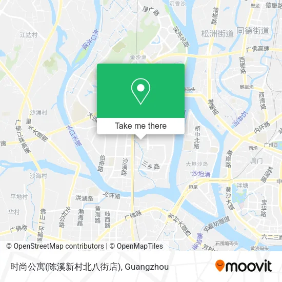 时尚公寓(陈溪新村北八街店) map