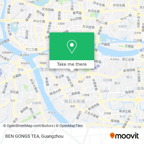 BEN GONGS TEA map
