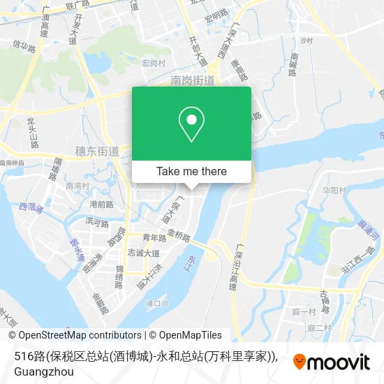 516路(保税区总站(酒博城)-永和总站(万科里享家)) map