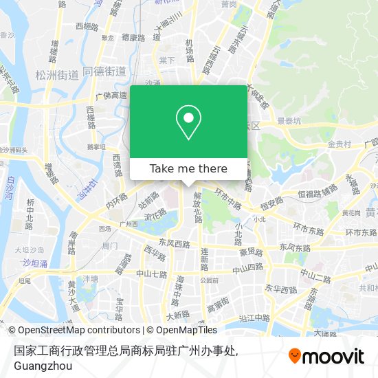 国家工商行政管理总局商标局驻广州办事处 map