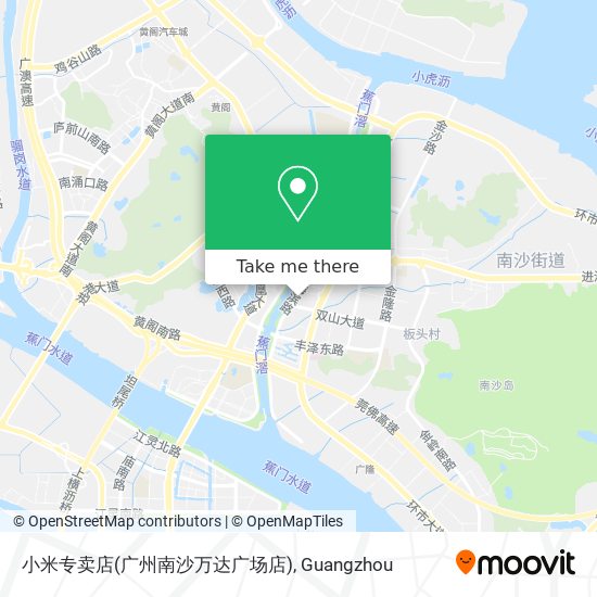 小米专卖店(广州南沙万达广场店) map