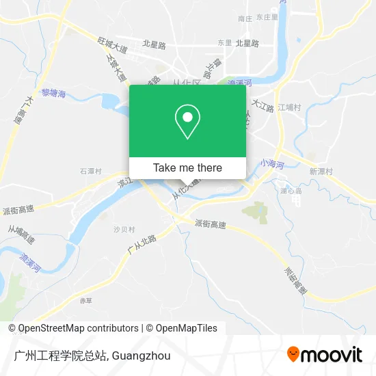 广州工程学院总站 map
