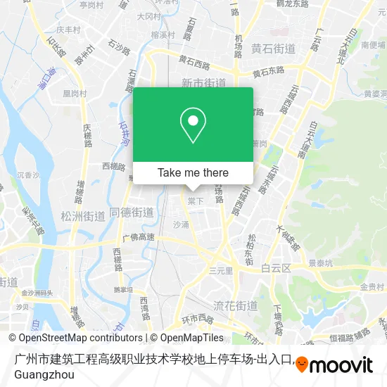 广州市建筑工程高级职业技术学校地上停车场-出入口 map