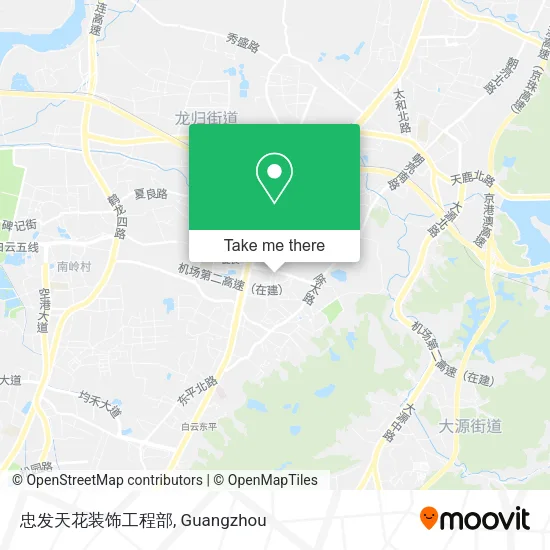 忠发天花装饰工程部 map