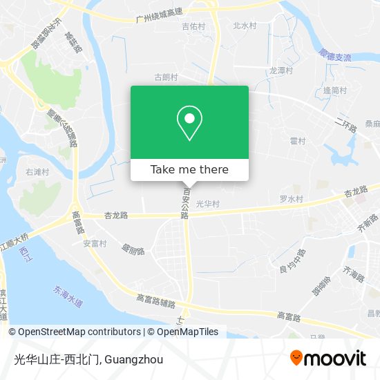 光华山庄-西北门 map
