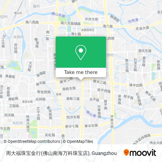 周大福珠宝金行(佛山南海万科珠宝店) map