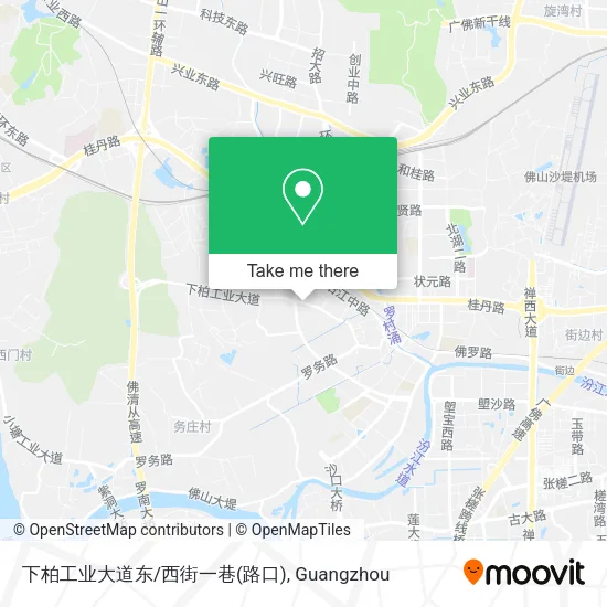 下柏工业大道东/西街一巷(路口) map