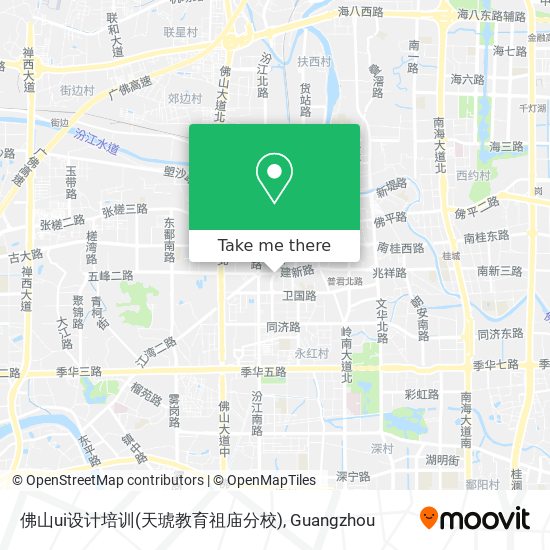 佛山ui设计培训(天琥教育祖庙分校) map