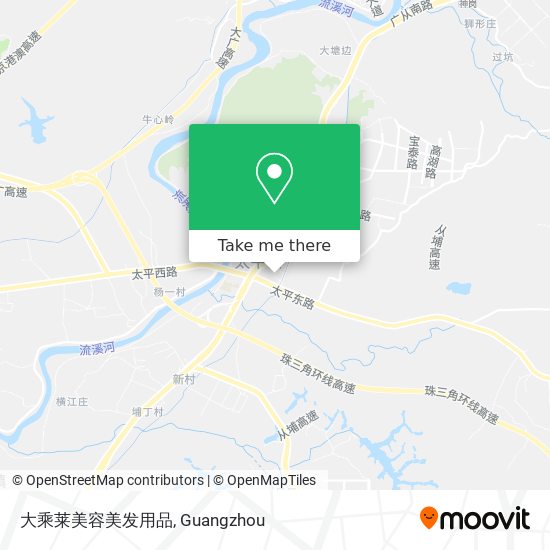 大乘莱美容美发用品 map