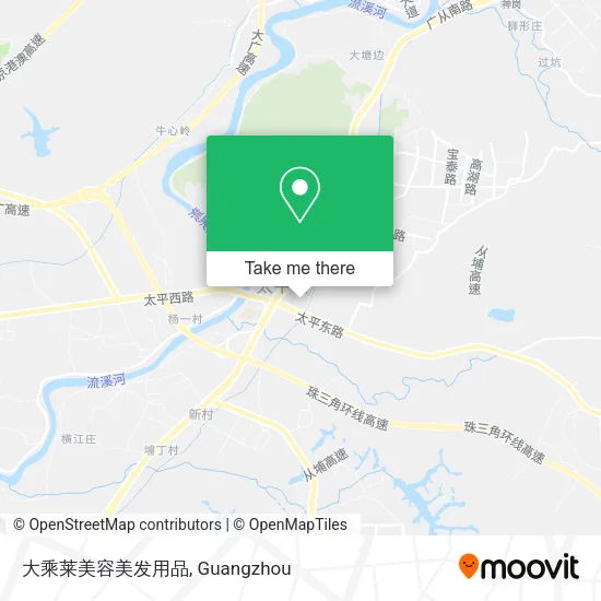 大乘莱美容美发用品 map