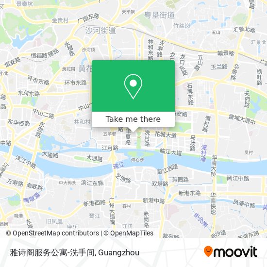 雅诗阁服务公寓-洗手间 map