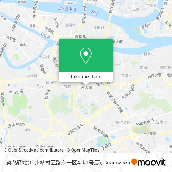 菜鸟驿站(广州植村五路东一区4巷1号店) map