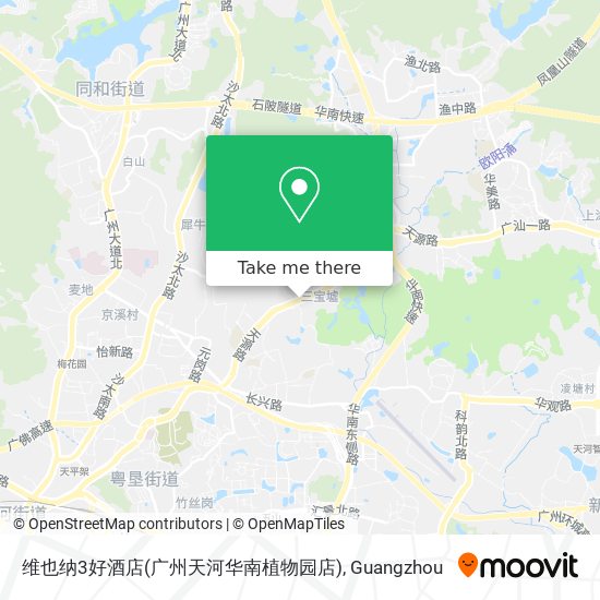 维也纳3好酒店(广州天河华南植物园店) map