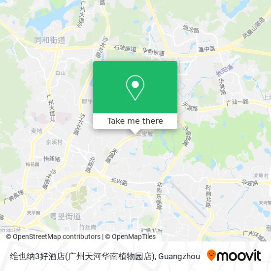 维也纳3好酒店(广州天河华南植物园店) map