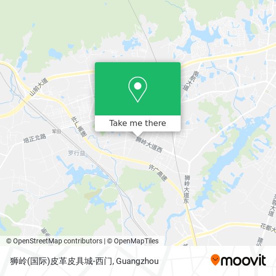 狮岭(国际)皮革皮具城-西门 map
