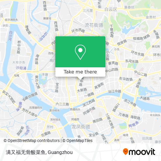 满又福无骨酸菜鱼 map
