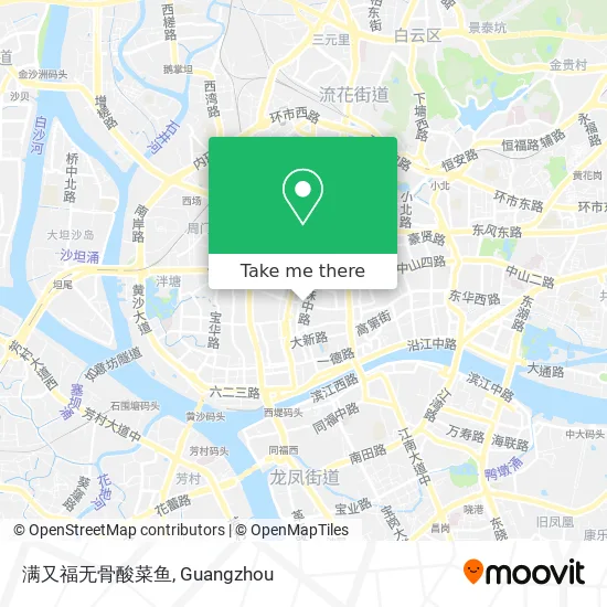 满又福无骨酸菜鱼 map