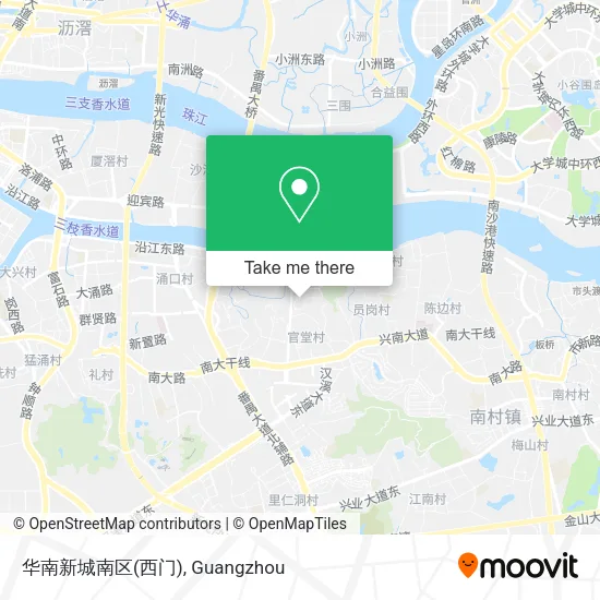 华南新城南区(西门) map