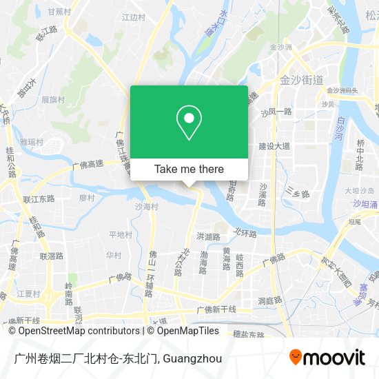 广州卷烟二厂北村仓-东北门 map