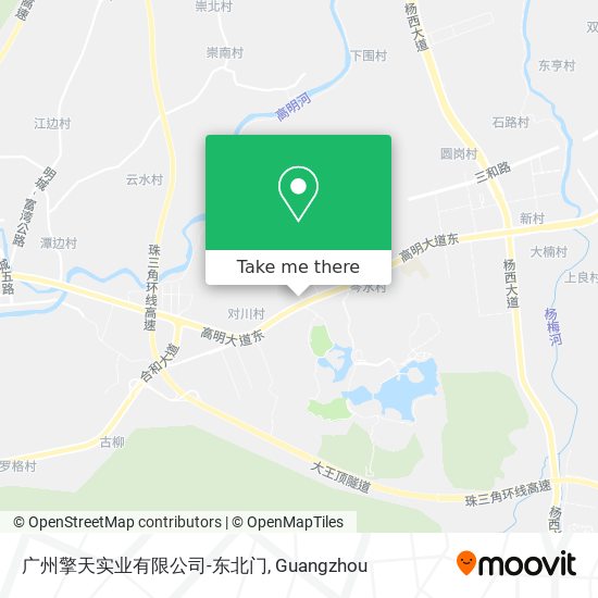 广州擎天实业有限公司-东北门 map