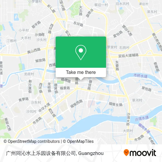 广州同沁水上乐园设备有限公司 map