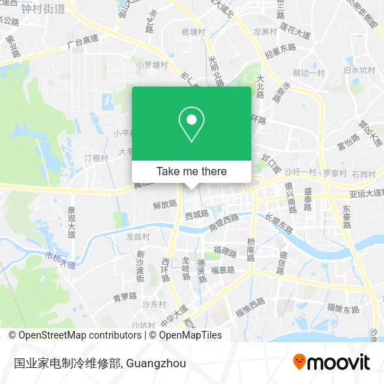 国业家电制冷维修部 map