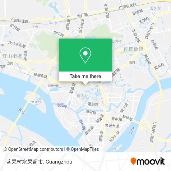 蓝果树水果超市 map
