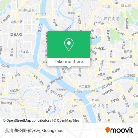 荔湾湖公园-黄河岛 map