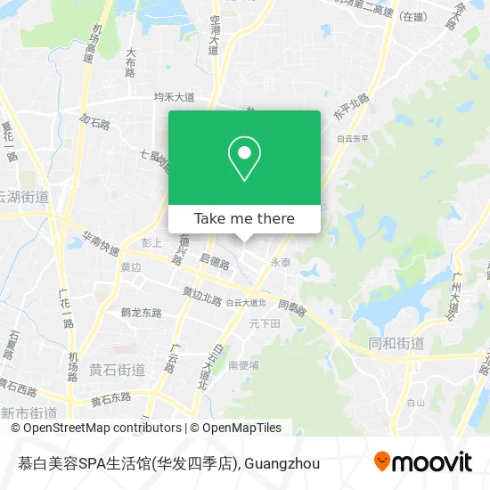 慕白美容SPA生活馆(华发四季店) map