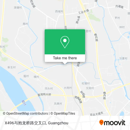 X496与抱龙桥路交叉口 map