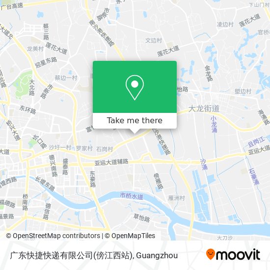 广东快捷快递有限公司(傍江西站) map