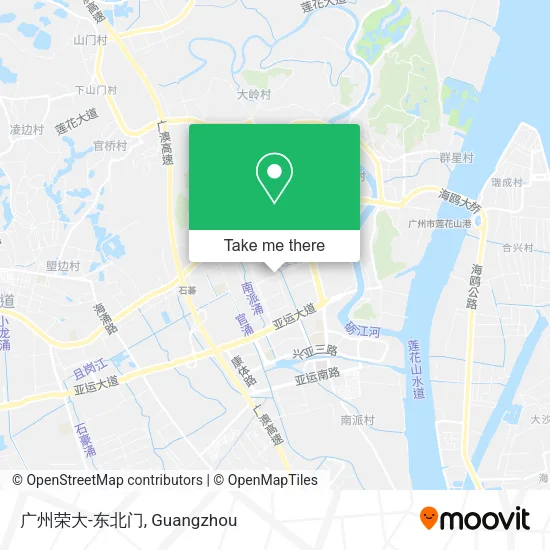广州荣大-东北门 map