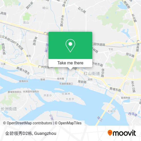 金碧领秀D2栋 map