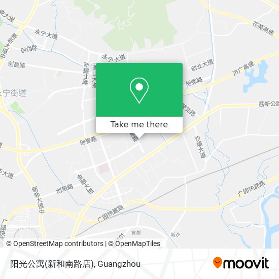 阳光公寓(新和南路店) map