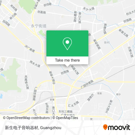 新生电子音响器材 map