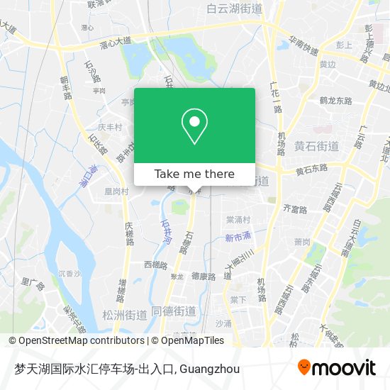 梦天湖国际水汇停车场-出入口 map