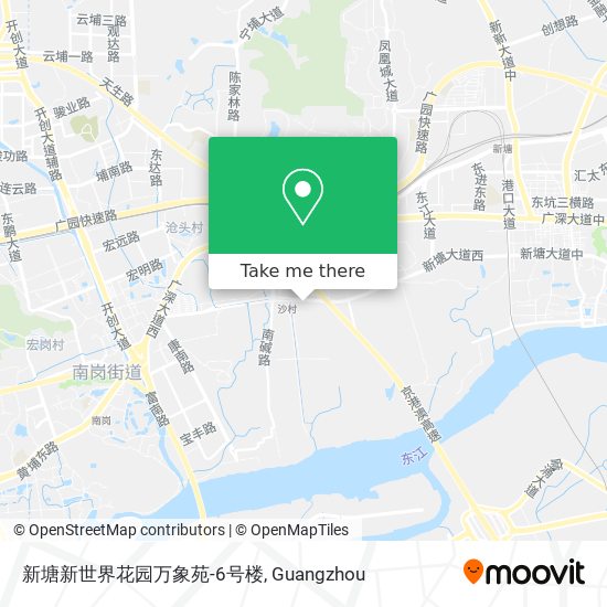 新塘新世界花园万象苑-6号楼 map