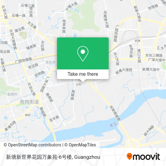 新塘新世界花园万象苑-6号楼 map