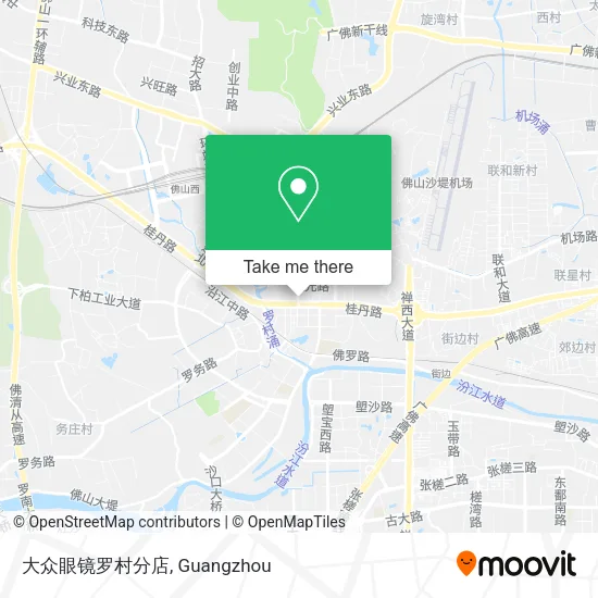 大众眼镜罗村分店 map