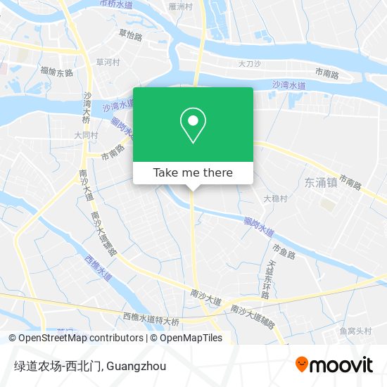 绿道农场-西北门 map