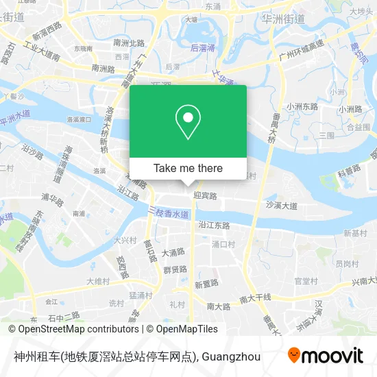神州租车(地铁厦滘站总站停车网点) map
