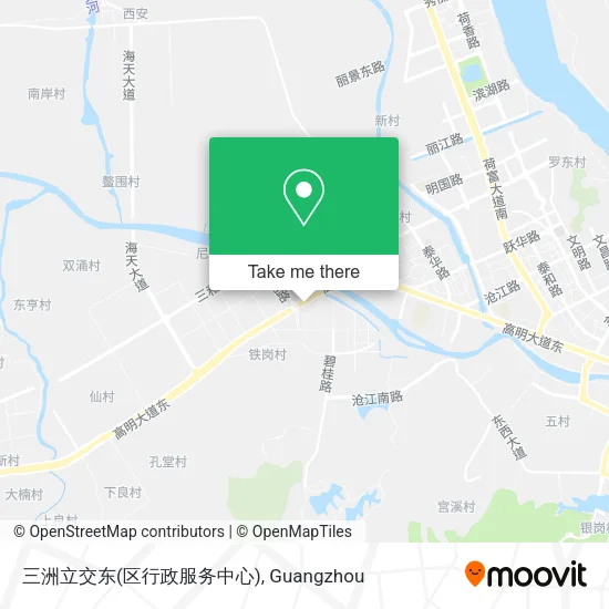 三洲立交东(区行政服务中心) map