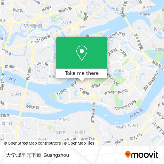 大学城星光下道 map